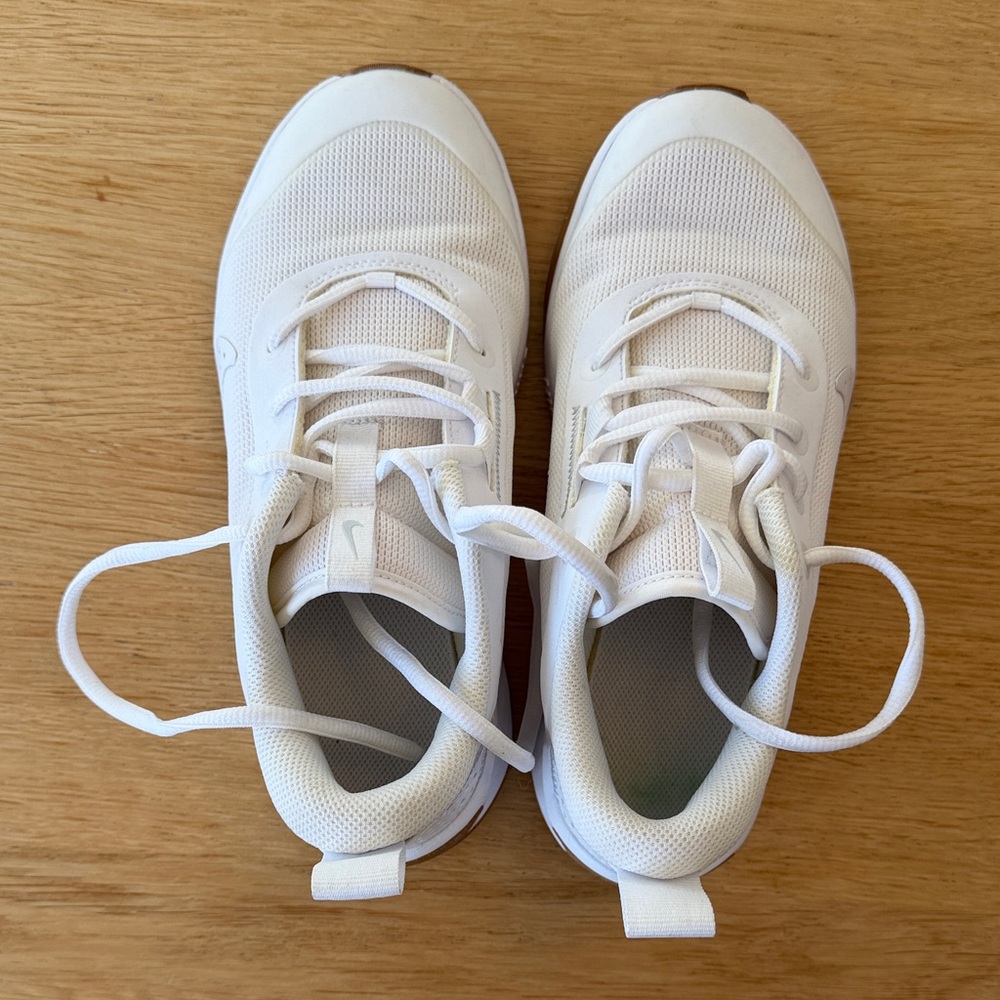Nike Kids White Lace-Up Mesh Sneakers